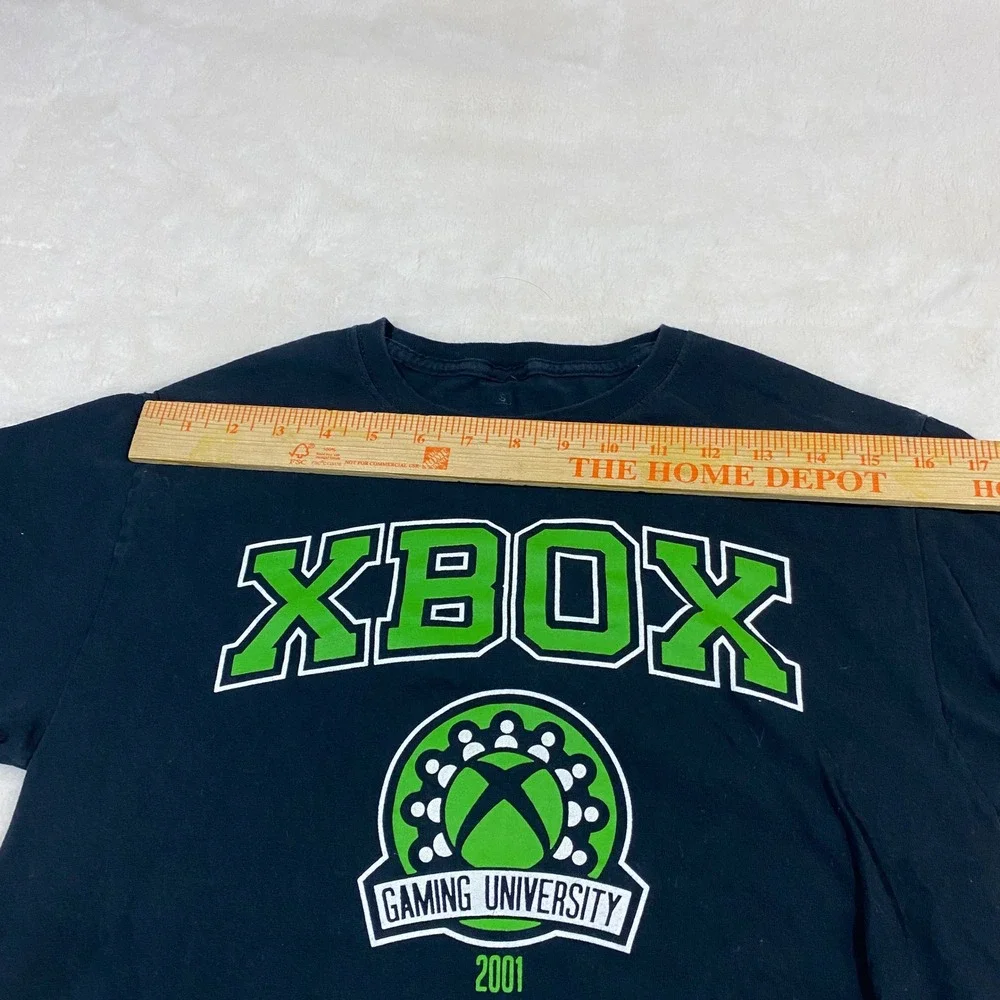 Xbox Gaming University T-Shirt Graphic Tee Short Sleeve Black